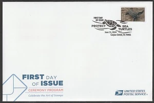 US 5867 Protect Sea Turtles Leatherback Ceremony Program FDC 2024 - Picture 1 of 3