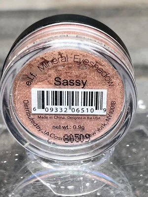 ELF e.l.f. Mineral  Eye Shadow Loose  0.03 oz SASSY  - Brand New- SEALED - Image 1 of 3
