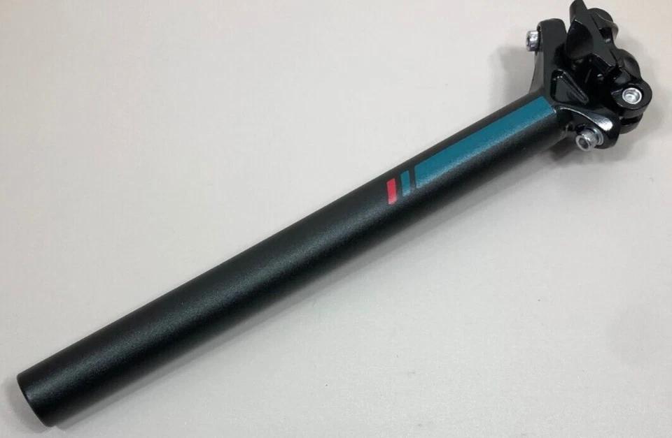 New Promax SP-270 Seatpost 27.2mm 300mm Micro Adjust Seat Post w. Green Red Logo - Image 1 of 1
