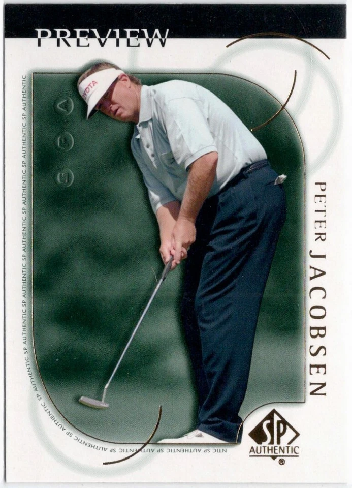 2001 SP Authentic Preview Peter Jacobsen Card #15 - Image 1 of 1
