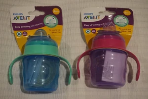PHILIPS AVENT MY EASY SIP CUP SOFT SPOUT HANDLES SPILL PROOF SIPPY CUP - Picture 1 of 7