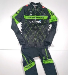 Cycling Long Sleeved Jacket & Trousers Branding Stretchy Unisex Small READ - Picture 1 of 12