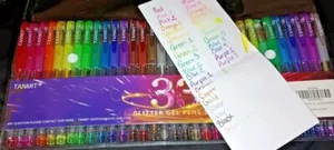 33 Neon Glitter Color Gel Pens Art Markers 40% More Ink For Adult Coloring Books - Picture 1 of 13