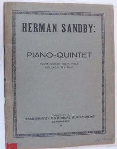 HERMAN SANDBY quinteto de piano, flauta violín violeta violonchelo piano PIEZAS - Imagen 1 de 1