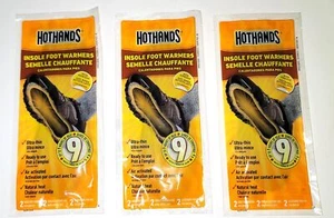 Paquete de 3 calentadores de pies con plantilla activada por aire HotHands - 9 horas de calor - nuevos - Imagen 1 de 4