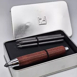 Artisan Handcrafted 5mm Lead Mechanical Clutch Artist Sketch Pencil Rosewood - Imagen 1 de 5
