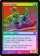 Shock Troops FOIL 8th Edition NM Red Common MAGIC THE GATHERING CARD ABUGames