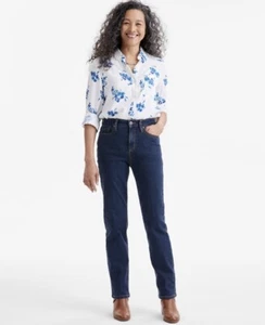 Style & Co. Jeans donna vita alta gamba dritta fortezza taglia 6 - Foto 1 di 4