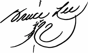 Bruce Lee autograph signature vinyl decal sticker Enter the Dragon - Picture 1 of 1