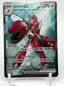 Pokemon TCG Temporal Forces Scizor ex Full art Near Mint Holo - Picture 1 of 3