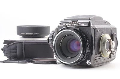 [Excelente como nuevo con capucha] Zenza Bronica S2 S2a negro tardío P 75 mm f2,8 de JAPÓN Foto 1 de 4
