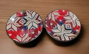 Balwin Nordic Scandinavian Pattern Ralph Lauren Salad Dinner Plates, Set Of 2 - Picture 1 of 7