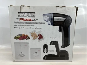 Waring The Pistol Vac PVS1000 Professional Vacuum Sealer Handheld Open Box NEW - Picture 1 of 10