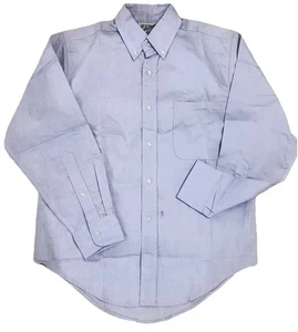 Camisa TravelSmith Para Hombre Talla 8 Azul Claro Abotonada Manga Larga Algodón Sólido - Imagen 1 de 8