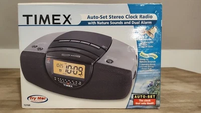 Timex T276B Alarm Clock Radio-Nature Sounds-AM/FM-Corded - Brand New In Box - Image 1 of 4