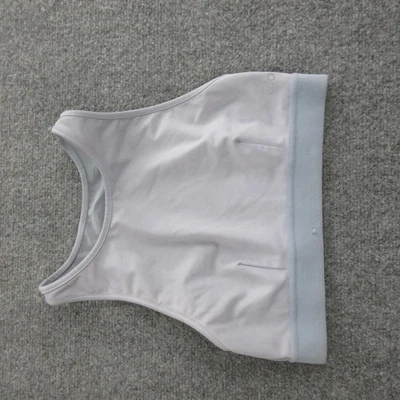 Sujetador deportivo Alo Yoga para mujer pequeño púrpura claro malla azul espalda deportiva Foto 1 de 4