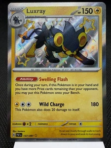 Luxray 137/091 - Shiny Holo Rare - Paldean Fates Pokemon Karte MINT - Bild 1 von 2
