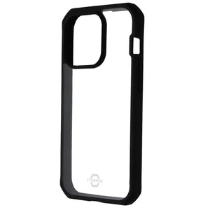 ITSKINS Hybrid_R Case for Apple iPhone 14 Pro - Clear / Solid Black - Picture 1 of 3