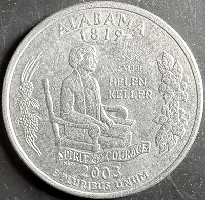 2003 D - ALABAMA - State Quarter circulated - Image 1 of 2