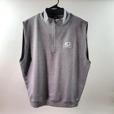 Chaleco FootJoy Para Hombres Talla Grande Gris *Santa Rosa Golf y Club de Playa* 1/2 Cremallera Golf Foto 1 de 4