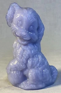Boyd Art Glass Skippy The Dog In Mulberry Mist #22 Made 2-19-1985 - Picture 1 of 5