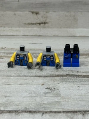 LEGO Minifigure Power Miner Engineer Power Miners Two Torsos One Legs Lot - Image 1 of 4