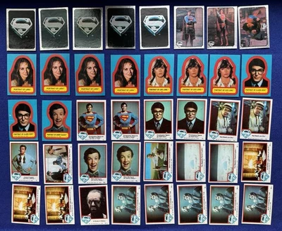 1978 Topps Superman The Movie Lot of 106 Trading Cards & 18 Stickers - Image 1 of 3