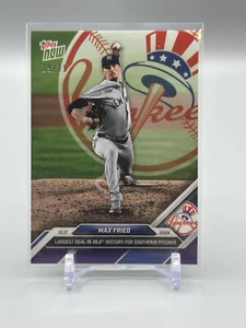 2024 Topps Now Max Fried #OS-10 New York Yankees PURPLE /25 - Picture 1 of 2