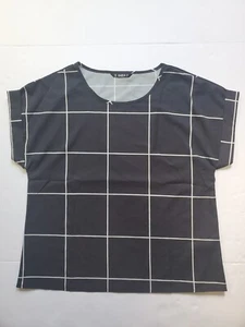 Shein Hemd Damen Gr. L Rollbündchen Kurzarm Fensterscheibe kariert Arbeitskleidung - Bild 1 von 11