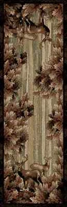 2x8 (2'3" x 7'7" ) Runner Lodge Cabin Deer Buck Leaves Area Rug *FREE SHIPPING*  - Picture 1 of 2
