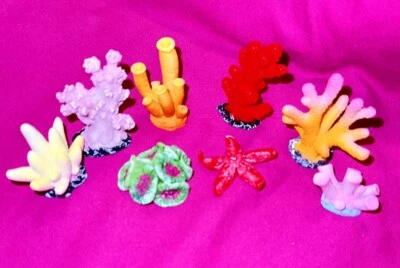 E🪸Искусственный Поддельный Коралловый 8 Риф Морское Мини Орнамент Аквариум Коралловая Смола Аквариум - Изображение 1 из 4