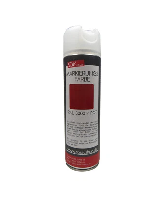 SDV CHEMIE MARKIERUNGSFARBE ROT 1x 500ml Signierspray Forst Farbe Bodenmarkierspray