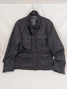 Rock & Republic Men's Black Zip Button Jacket Coat Size XL - Picture 1 of 14
