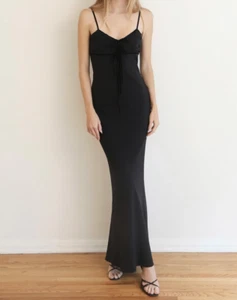 Vintage 2006 Christian Dior Galliano Black Bow Gown - Picture 1 of 5