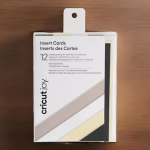 Cricut Joy Insert Cards - Neutrals Sampler 12 ct Pack With Envelopes - Picture 1 of 3