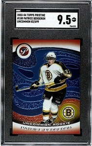Patrice Bergeron como nuevo + 9,5 2003-04 TOPPS PRÍSTINO #107 poco común/699 novato radiocontrol - Imagen 1 de 2