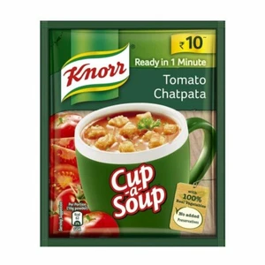 10 Confezione Di Knorr Istantaneo Cup A Zuppa Pomodoro Chatpata Zuppa 13.5g Ogni - Picture 1 of 1