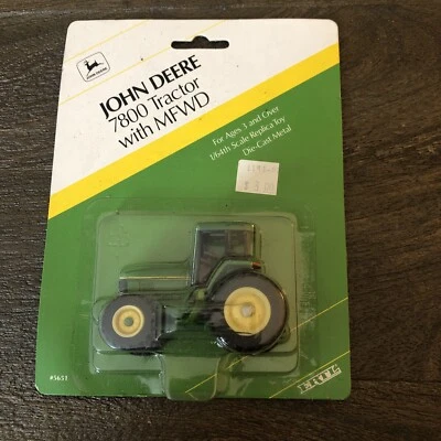 ERTL John Deere 7800 Tractor w/MFWD 1992 1/64 Scale Die Cast Metal 5651-NIB - Image 1 of 2