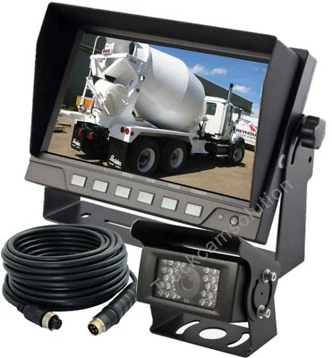 7" REAR VIEW BACKUP CAB CAMERA SYSTEM FOR SKID STEER,RV,TRUCK, HEAVY EQUIPMENT - Image 1 of 4
