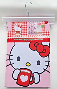 Hello Kitty Duschvorhang 72" x 72" Weihnachten Tasse \ Zuckerstange bedruckter Stoff NEU - Bild 1 von 3