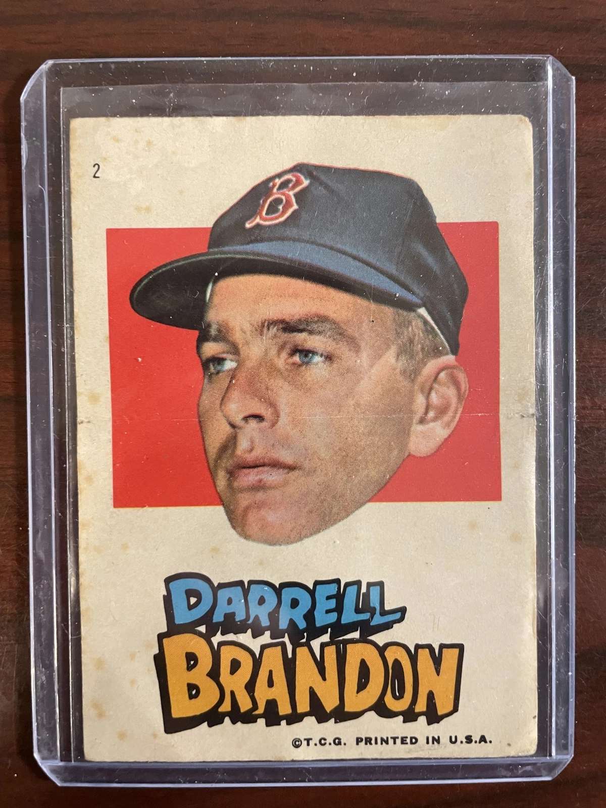 1967 Topps Stickers Boston Red Sox #2 Darrell Brandon