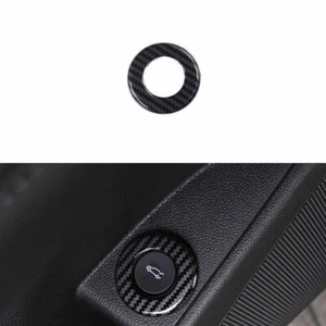 Fit For Buick Lacrosse 16-2019 Back Door Tailgate Switch Ring Carbon Fiber Steel - Picture 1 of 4