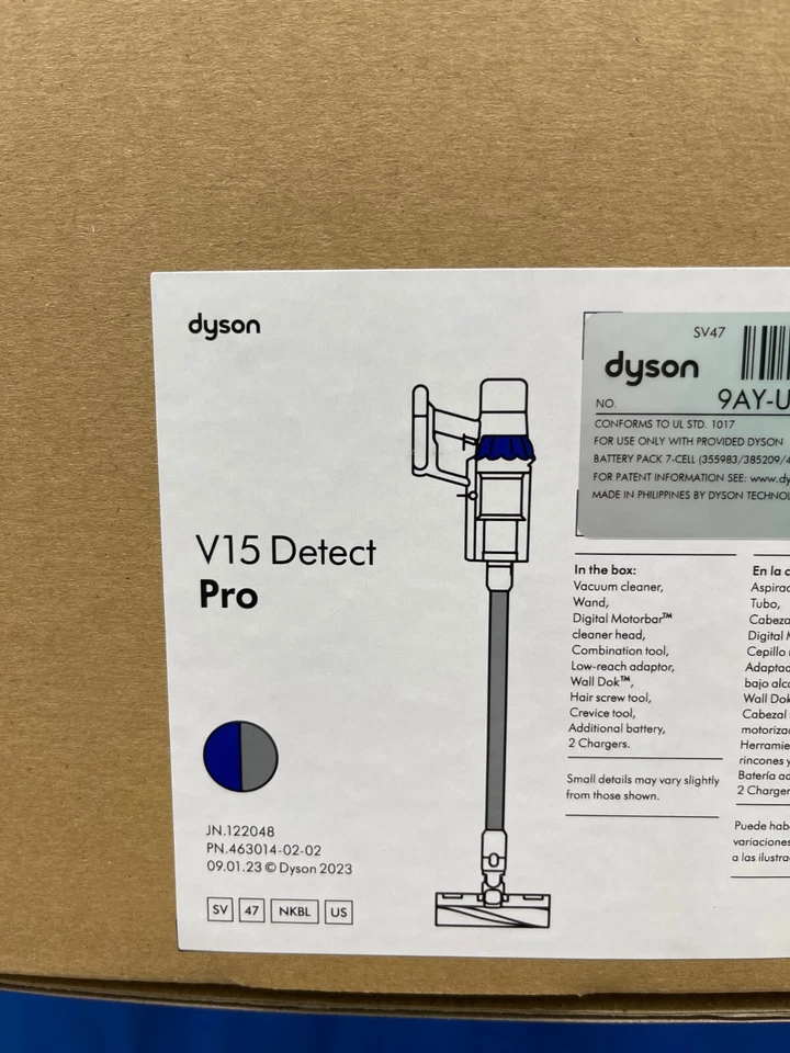 Dyson V15 Detect Pro Stick Vacuum Si 448701-01 - Open Box