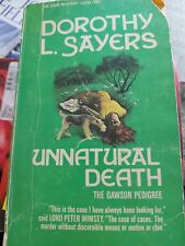 Unnatural death by Dorothy L. Sayers Peter Wimsey Avon paperback 1969