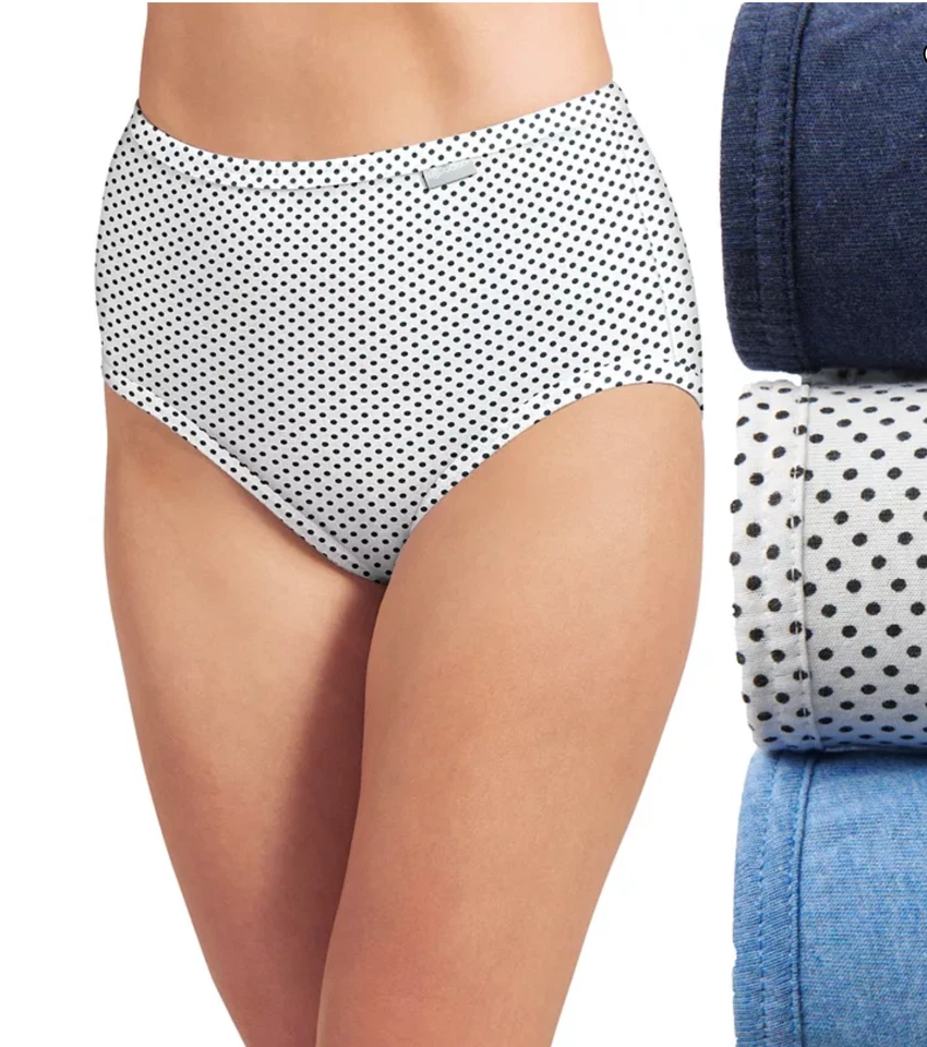 Jockey 3-pk. Elance Brief Panties 1484 11 Blue Dot