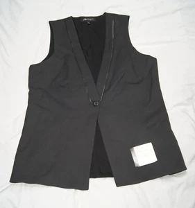 affinity apparel vest dress uniform men's large single button 13-af2291 slate - Picture 1 of 9