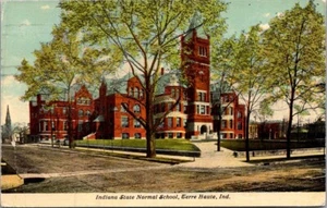 Indiana State Normal School TERRE HAUTE, EN postal - Imagen 1 de 2
