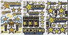 New 3 Rockstar Energy Motocross Racing Graphic stickers/decals. 3 sheets (set7)