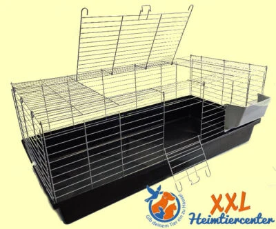 XXL-HEIMTIERCENTER 1,20 m Neues Modell Hasenkäfig Nagerkäfig Kaninchenkäfig Käfig Stall Meerschwein