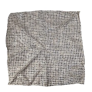 100% Silk 11.5" Square Scarf Women Handkerchief Purse Scarf Polka Dot Italy - Picture 1 of 5